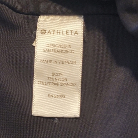 ATHLETA Stellar Crop Black‎ Women's Athletic Exercise Jogger Pants Size MT - Picture 10 of 15